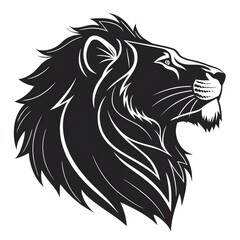 Obraz premium lion head silhouette
