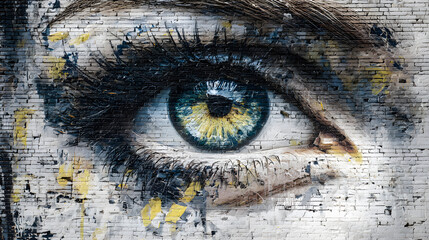 Vibrant Urban Canvas: A Visual Symphony of Color, Culture, and Expression Captured on an Artistic Graffiti Wall in the Heart of the City