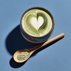 Matcha Latte Art Still Life