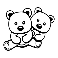 2 Bear Woman Man Love Couple Romantic Valentine's Day