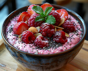 yogurt with strawberries