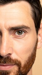 Close-up of a man's face