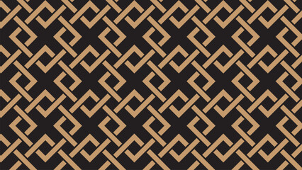 Seamless abstract geometric pattern luxury gold vector background