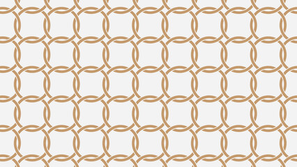 Seamless abstract circle geometric pattern gold vector background