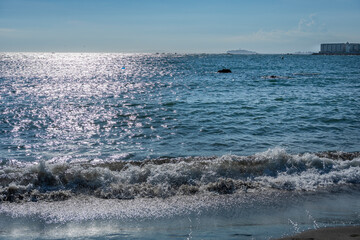 神奈川県葉山町の海岸風景