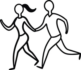 vector illustration of a couple