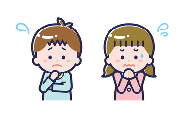 私服のこども／2人組／男女 05