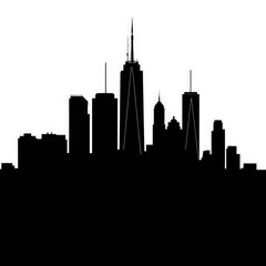 Obraz premium new York city skyline with transparent background PNG and JPEG image 