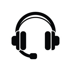 gaming headset  icon illustration flat