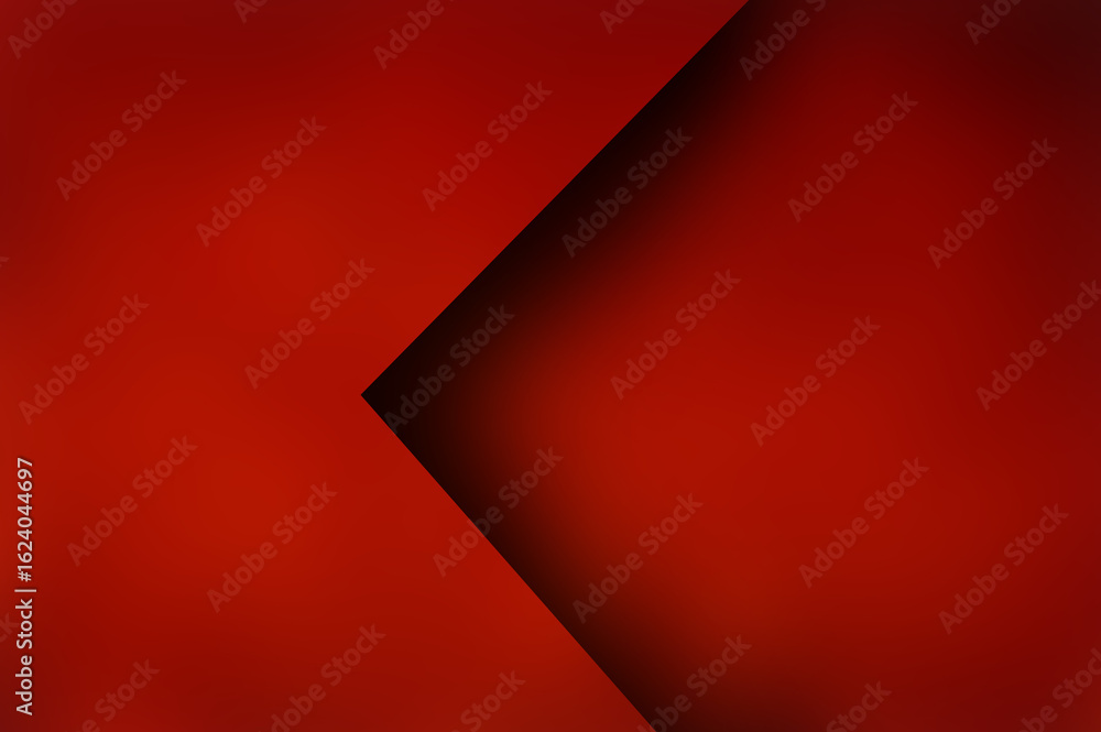 Poster abstract background of dark red and white paper texture with red geometric shapes