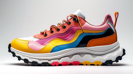 sport shoes on white background