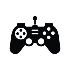 controller silhouette icon illustration flat