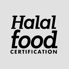 Obraz premium Halal Food Certified Icon – Islamic Approved Label Badge Vector