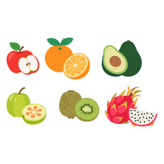 Colorful Collection of Fresh Fruits for Healthy Lifestyle Promotion