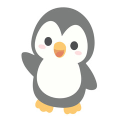 little penguin Adorable cartoon animal