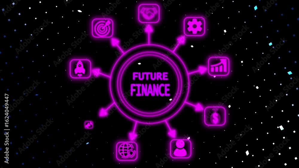 Poster future finance ,business, technology, internet and networking concept ,blockchain business concept c
