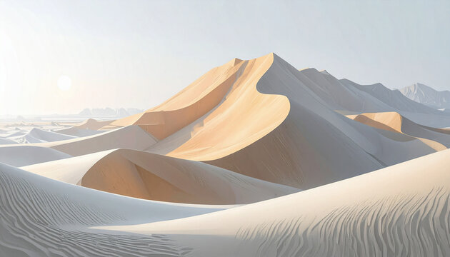 Abstract Sand Dunes at Sunset 143