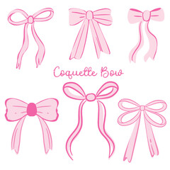 pink ribbon set