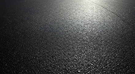 Obraz premium Top view of asphalt road surface texture — realistic black tarmac background for design, mockup, or construction project
