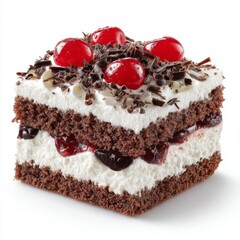 Delicious Black Forest Cake Slice