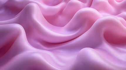 Obraz premium Pink satin waves form dreamy landscape