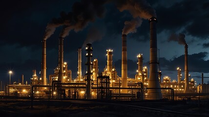 Fototapeta premium oil refinery factory