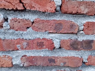 red brick wall