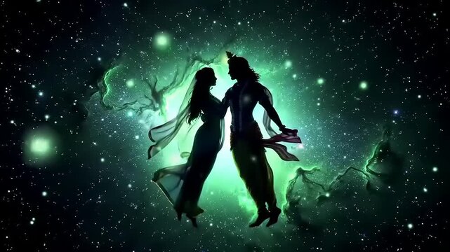 Cosmic Radha Krishna Love.