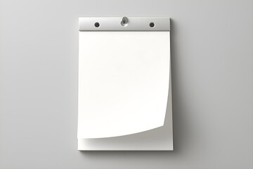 Tear-Off Wall Calendar Mockup Hanging on Wall