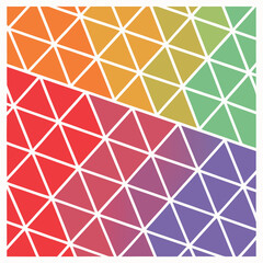Geometric gradient triangles abstract background