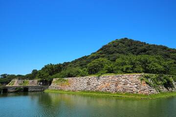 萩城跡指月公園の風景（山口県）