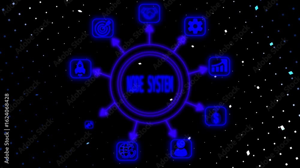 Poster node system ,business, technology, futuristic digital data flow and social network internet and netw