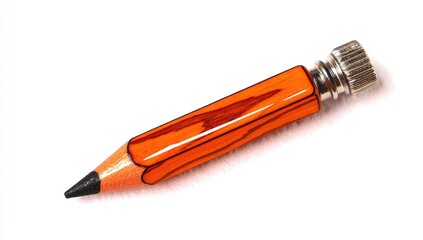 Small orange-and-black pencil