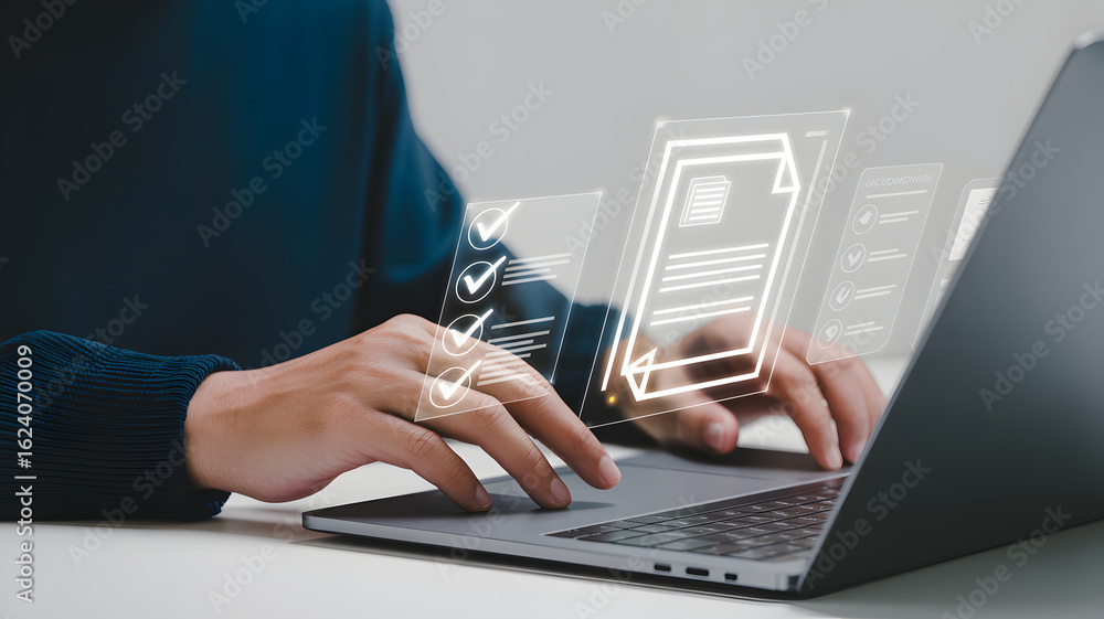 Poster streamline workflows with digital document management and approval processing for business success u