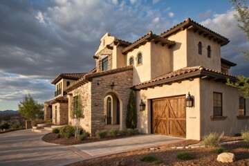 Fototapeta premium Mediterranean Style Home Exterior
