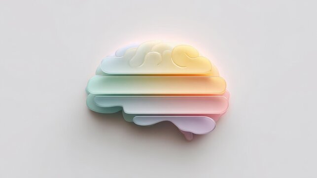 Colorful Abstract Brain Illustration