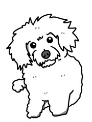 Fototapeta premium dog cartoon icon. cute pet puppy and puppy theme. isolated design. illustration