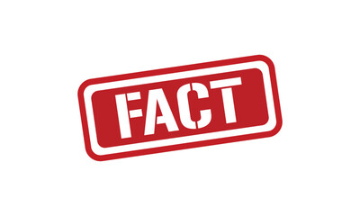 FACT red stamp text vector, rubber stamp