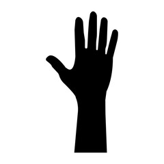 Hand Raised icon, Simple Icon Vector Design, best used for presentation, application, web and banner	
