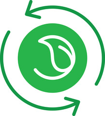  Composting lineal color icon