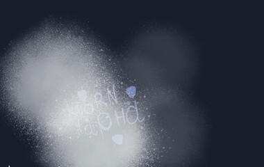 abstract color background with shape and spray