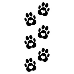 Pet Paw Footprint Icon, Simple Icon Vector Design, best used for presentation, application, web and banner