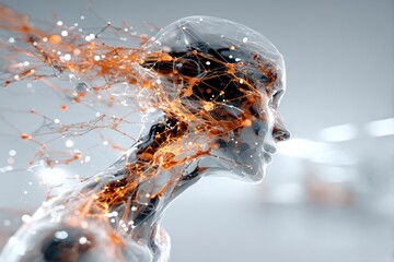 Abstract digital woman