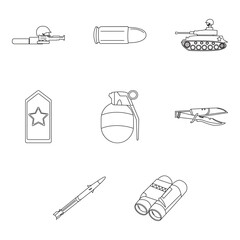 military clip art set
