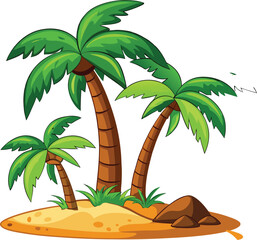 palm trees on the beach