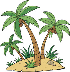 tropical palm tree