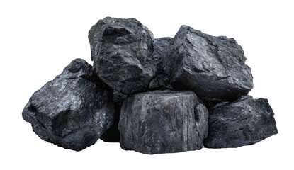 Obraz premium Dark gray rocks, roughly hewn, clustered