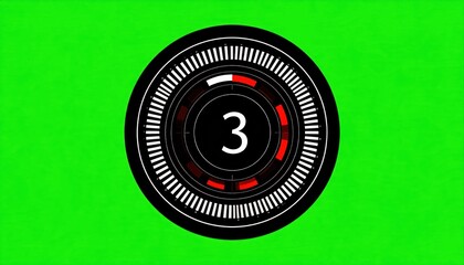 Circular countdown timer graphic