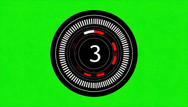 Circular countdown timer graphic