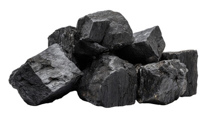 Dark, chunky pieces of coal, piled high